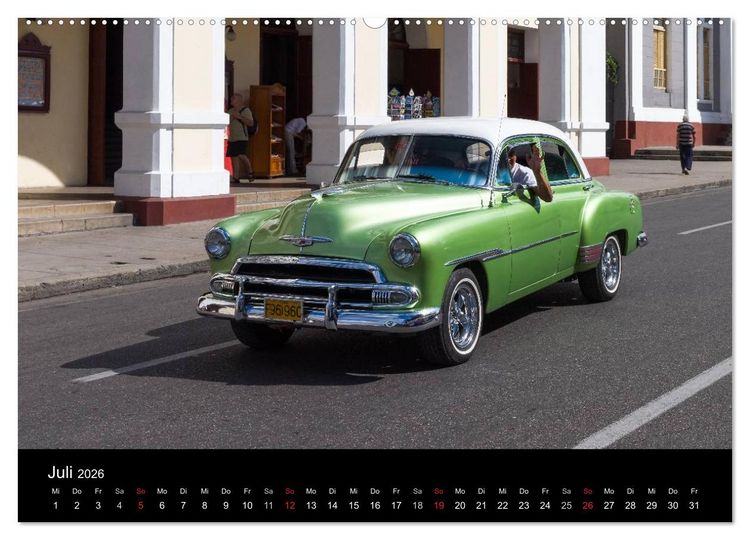 Produktbild: Cuba Cars (Wandkalender 2026 DIN A2 quer), CALVENDO Monatskalender