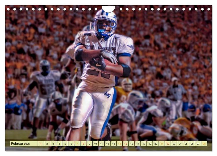 Produktbild: American Football - Taktik und Athletik (Wandkalender 2026 DIN A4 quer), CALVENDO Monatskalender