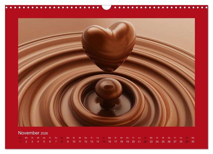 Produktbild: Botschaften mit Herz! (Wandkalender 2026 DIN A3 quer), CALVENDO Monatskalender