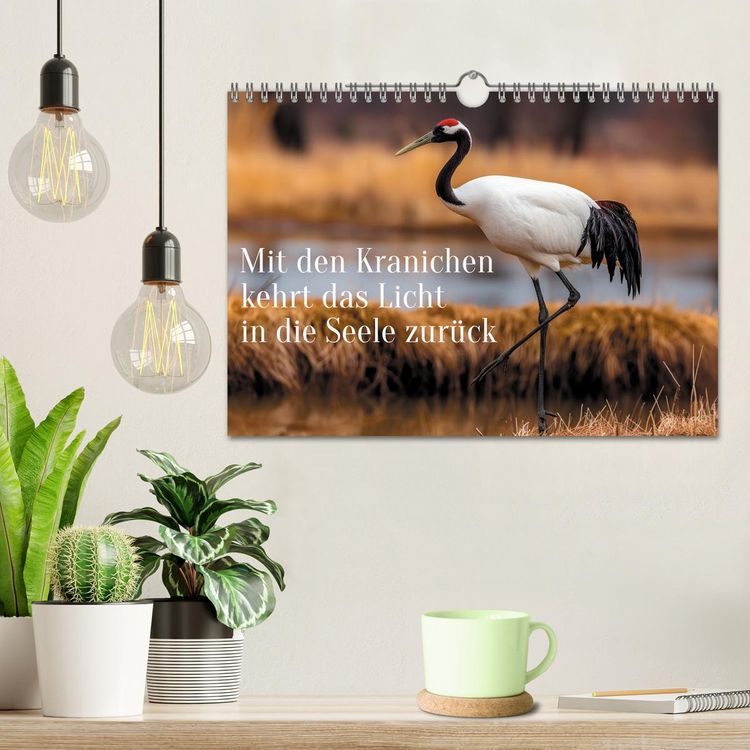 Produktbild: Mit den Kranichen kehrt das Licht in die Seele zur&uuml;ck (Wandkalender 2027 DIN A4 quer), CALVENDO Monatskalender