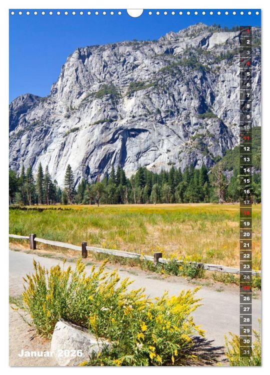 Produktbild: YOSEMITE VALLEY Natur Pur (Wandkalender 2026 DIN A3 hoch), CALVENDO Monatskalender