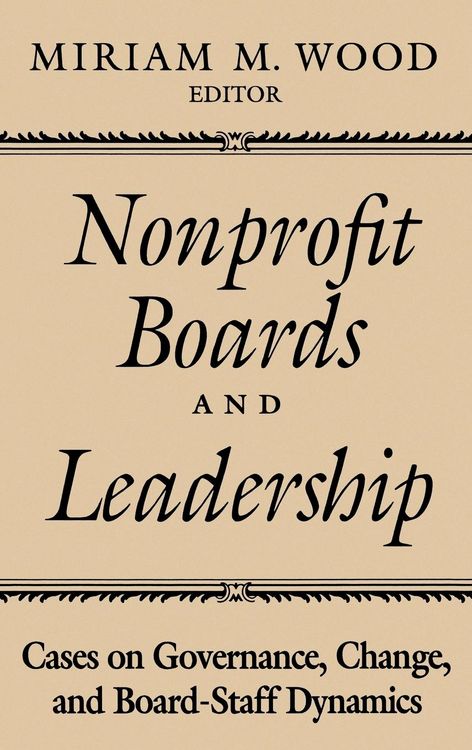 Produktbild: Nonprofit Boards and Leadership