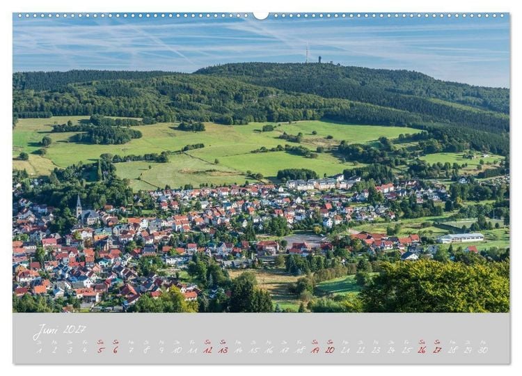 Produktbild: Th&uuml;ringer Wald Das Gr&uuml;ne Herz Deutschlands (hochwertiger Premium Wandkalender 2027 DIN A2 quer), Kunstdruck in Hochglanz