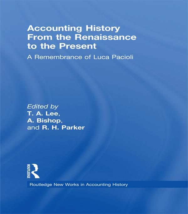 Produktbild: Accounting History from the Renaissance to the Present