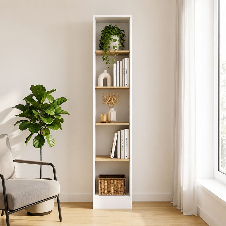 Produktbild: B&uuml;cherregal Dilos 183 x 38 cm f&uuml;r Aktenordner