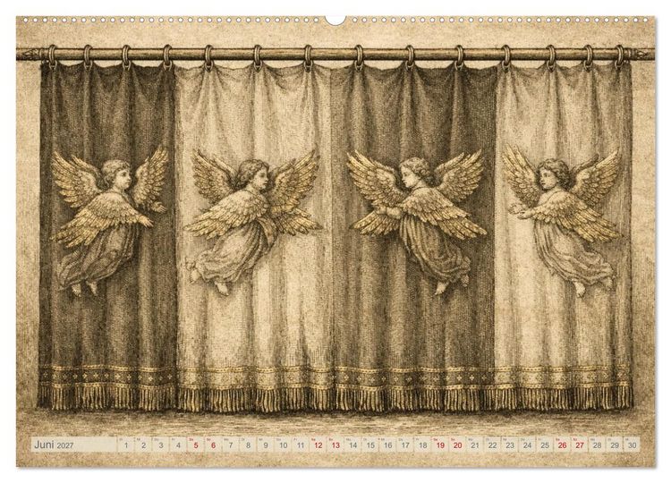 Produktbild: Die Ger&auml;te in der Stiftsh&uuml;tte - Bilder und hebr&auml;ische Begriffe (hochwertiger Premium Wandkalender 2027 DIN A2 quer), Kunstdruck in Hochglanz