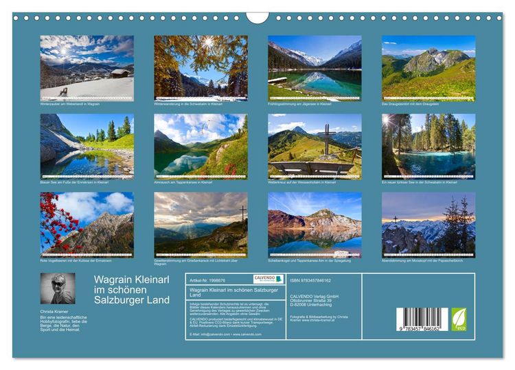 Produktbild: Wagrain Kleinarl im sch&ouml;nen Salzburger Land (Wandkalender 2026 DIN A3 quer), CALVENDO Monatskalender