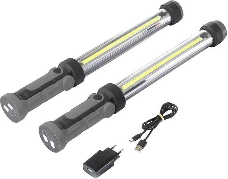 Produktbild: TOOLCRAFT TO-5101020 Arbeitsleuchte akkubetrieben 5W 2 x 500lm