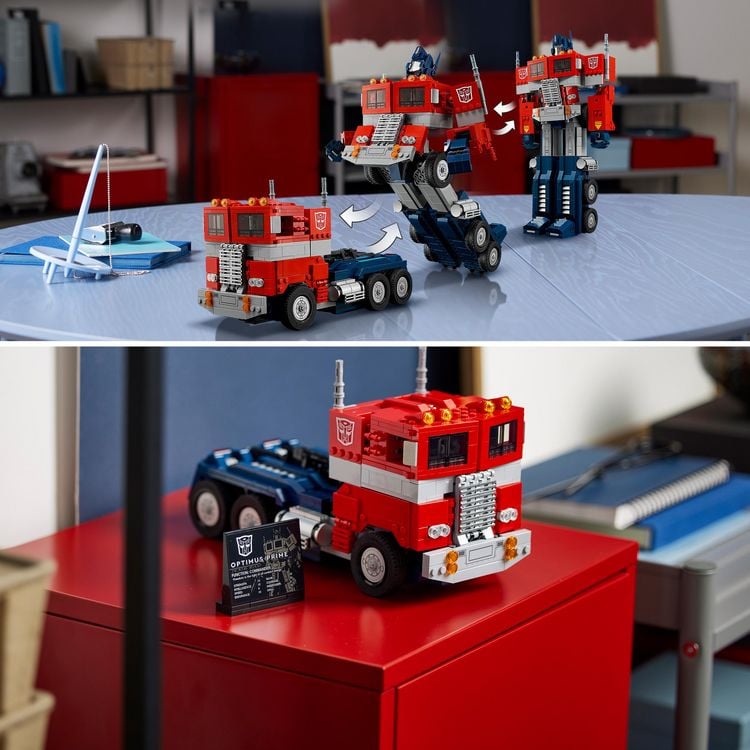 Produktbild: LEGO Icons 10302 Optimus Prime, Transformers 2-in-1 Set, LKW und Roboter