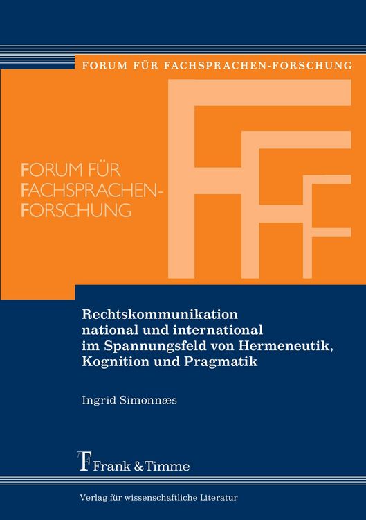 Produktbild: Rechtskommunikation national und international im Spannungsfeld von Hermeneutik, Kognition und Pragmatik