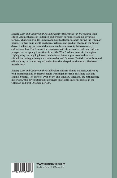 Produktbild: Society, Law, and Culture in the Middle East