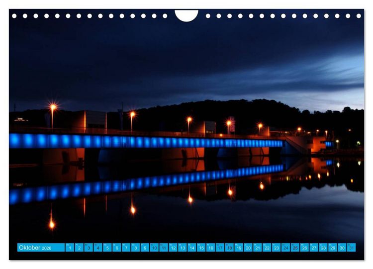 Produktbild: Essen Lichter der Nacht (Wandkalender 2026 DIN A4 quer), CALVENDO Monatskalender