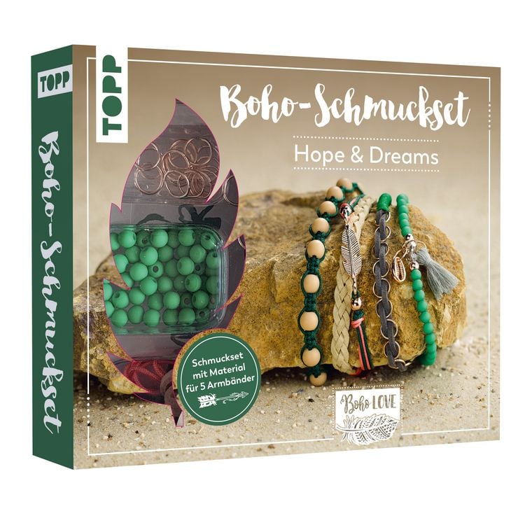 Produktbild: Boho-Schmuckset Hope & Dreams (Gr&uuml;n)