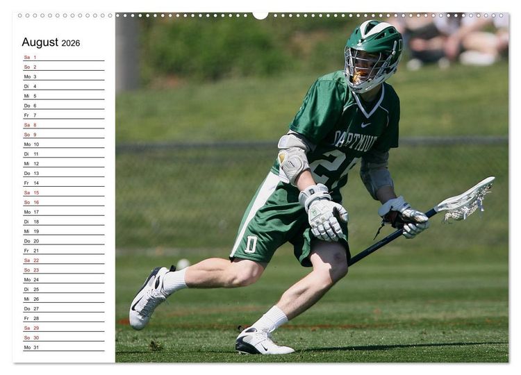 Produktbild: Teamsport Lacrosse - Face-off (Wandkalender 2026 DIN A2 quer), CALVENDO Monatskalender