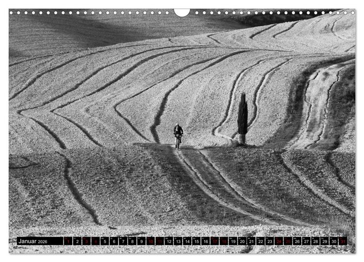 Produktbild: Toscana - monocromatico (Wandkalender 2026 DIN A3 quer), CALVENDO Monatskalender