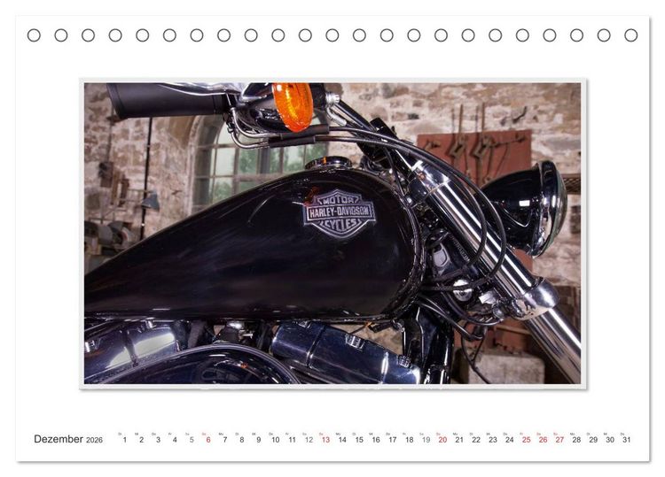 Produktbild: Emotionale Momente: Harley Davidson - Wide Glide (Tischkalender 2026 DIN A5 quer), CALVENDO Monatskalender