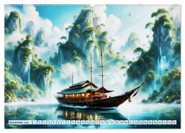 Produktbild: Archipelago's Exotic paradise trip (High Quality Premium Wall Calendar 2026 DIN A2 landscape),CALVENDO 12 Month Wall Calendar