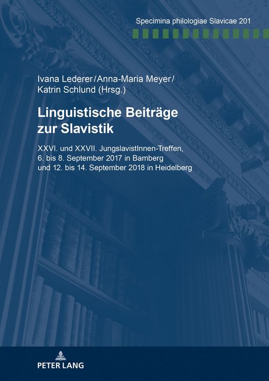 Produktbild: Linguistische Beitr&auml;ge zur Slavistik