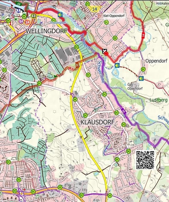 Produktbild: Kieler Wanderatlas