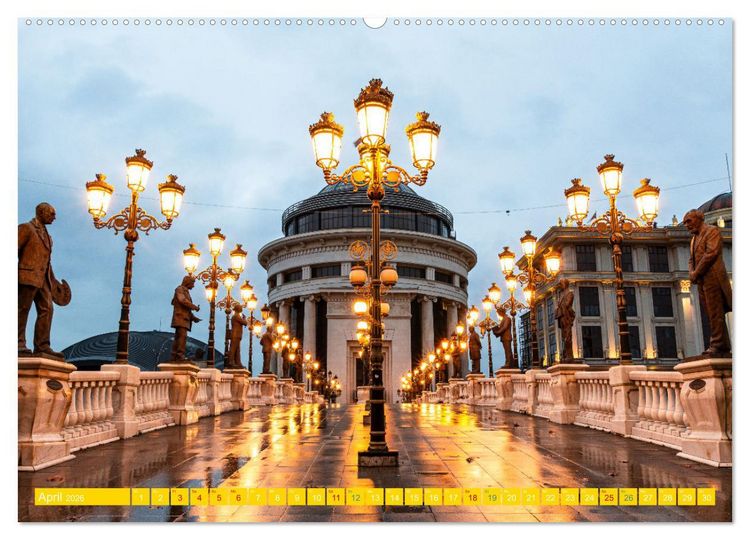 Produktbild: Skopje - Nordmazedoniens &uuml;berraschende Hauptstadt (hochwertiger Premium Wandkalender 2026 DIN A2 quer), Kunstdruck in Hochglanz