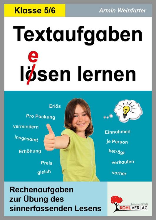 Produktbild: Textaufgaben l(e)&ouml;sen lernen, 5./6. Schuljahr