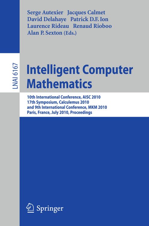 Produktbild: Intelligent Computer Mathematics