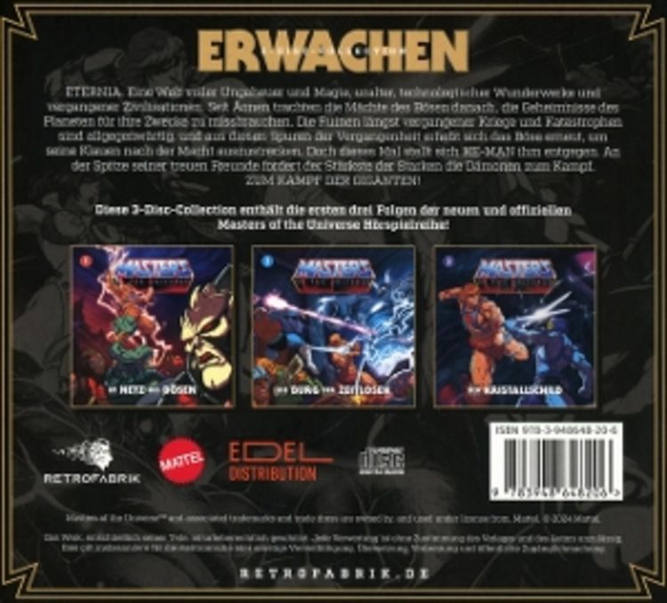 Produktbild: Masters Of The Universe - Erwachen. Folge.1-3, 3 Audio-CD