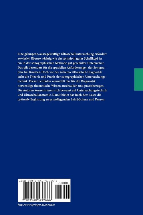 Produktbild: Sonographische Untersuchungstechnik bei Kindern und Jugendlichen