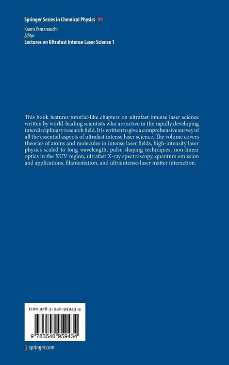 Produktbild: Lectures on Ultrafast Intense Laser Science 1