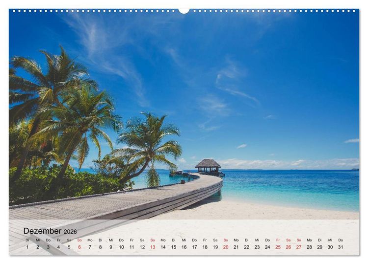 Produktbild: S&uuml;dseetr&auml;ume. Paradiese im Pazifik (Wandkalender 2026 DIN A2 quer), CALVENDO Monatskalender