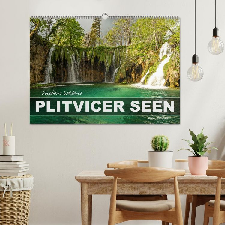 Produktbild: Welterbe in Kroatien - Plitvicer Seen (Wandkalender 2026 DIN A2 quer), CALVENDO Monatskalender
