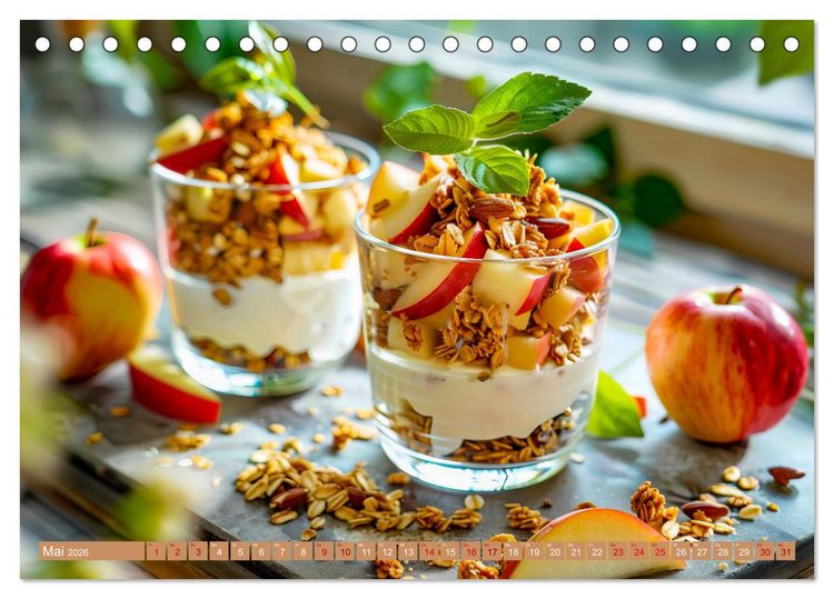 Produktbild: Alles Apfel oder was?! - K&ouml;stliche Apfelgerichte f&uuml;r jede Gelegenheit! (Tischkalender 2026 DIN A5 quer), CALVENDO Monatskalender
