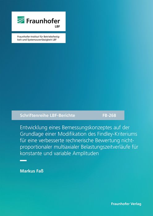 Produktbild: Entwicklung eines Bemessungskonzeptes auf der Grundlage einer Modifikation des F