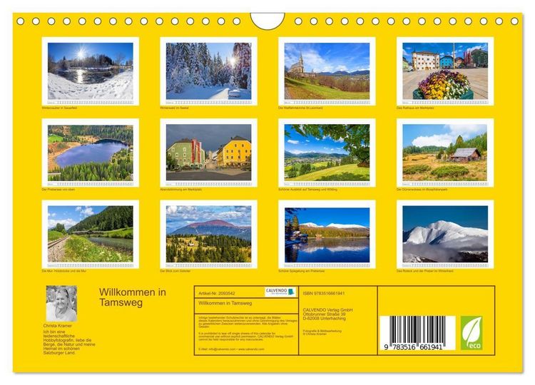 Produktbild: Willkommen in Tamsweg (Wandkalender 2026 DIN A4 quer), CALVENDO Monatskalender