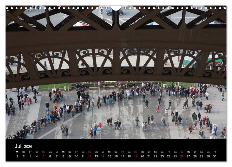 Produktbild: Eiffel Tower &ndash; Tour Eiffel &ndash; Eiffelturm &ndash; Paris 2026 (Wandkalender 2026 DIN A3 quer), CALVENDO Monatskalender
