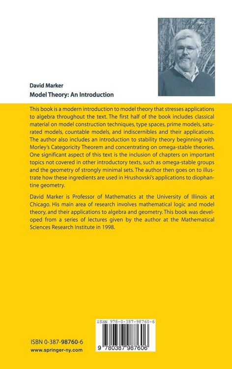 Produktbild: Model Theory : An Introduction
