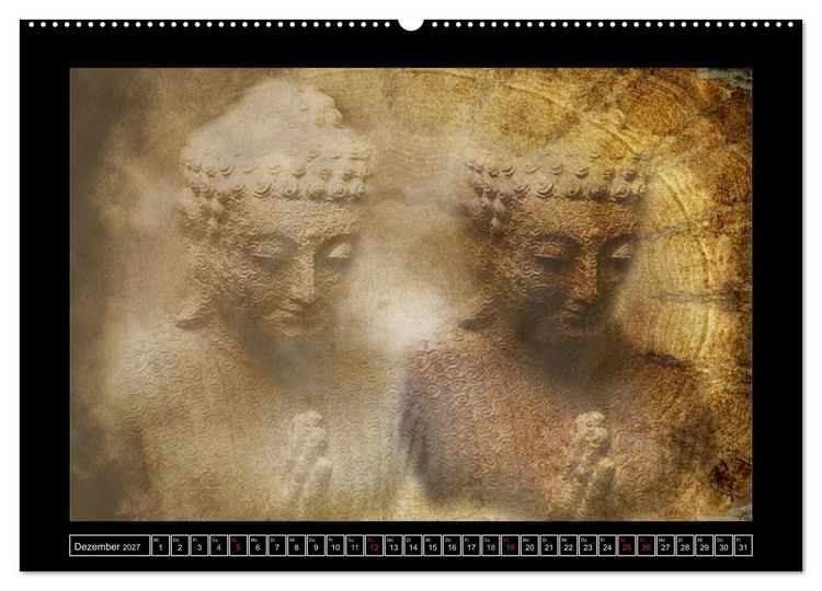 Produktbild: Buddha - Harmonie und Entspannung (Wandkalender 2027 DIN A2 quer), CALVENDO Monatskalender