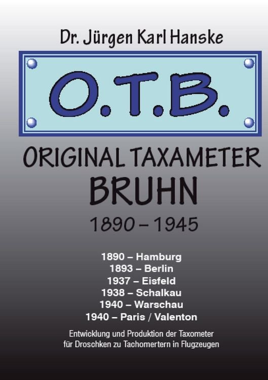 Produktbild: Original Taxameter Bruhn 1890 - 1945