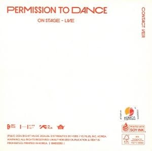 Produktbild: Permission to Dance on Stage - Live (Contact Ver.)