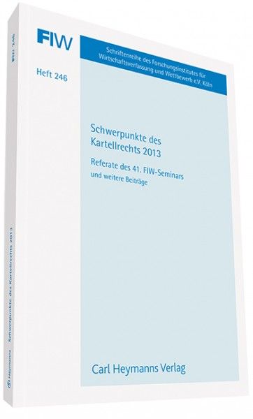 Produktbild: Schwerpunkte des Kartellrechts 2013