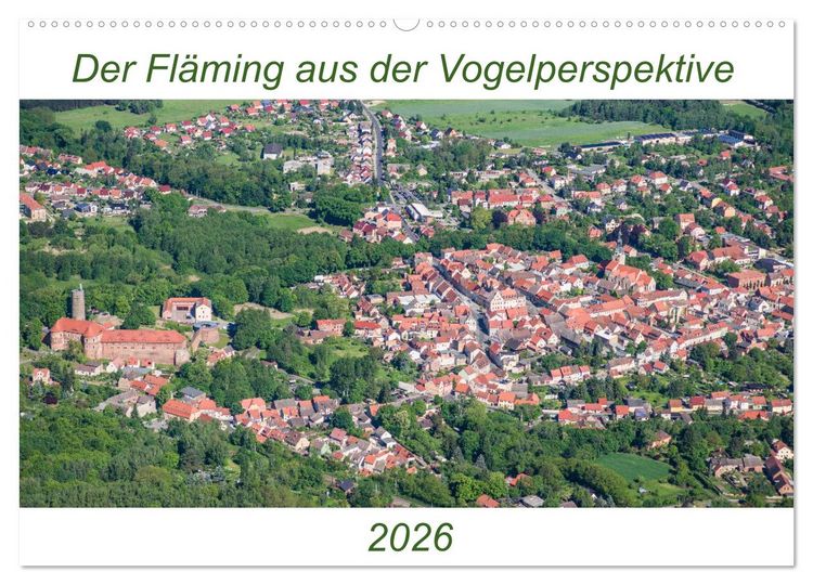 Produktbild: Der Fl&auml;ming aus der Vogelperspektive (Wandkalender 2026 DIN A2 quer), CALVENDO Monatskalender