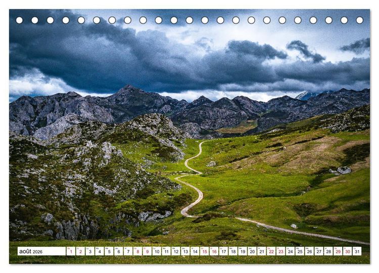 Produktbild: Sublimes paysages d'Espagne (Calendrier de bureau 2026 DIN A5 vertical), CALVENDO calendrier mensuel