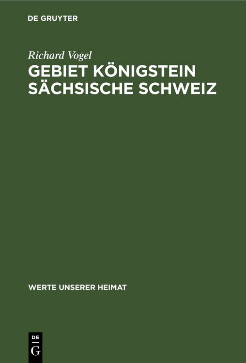Produktbild: Gebiet K&ouml;nigstein S&auml;chsische Schweiz