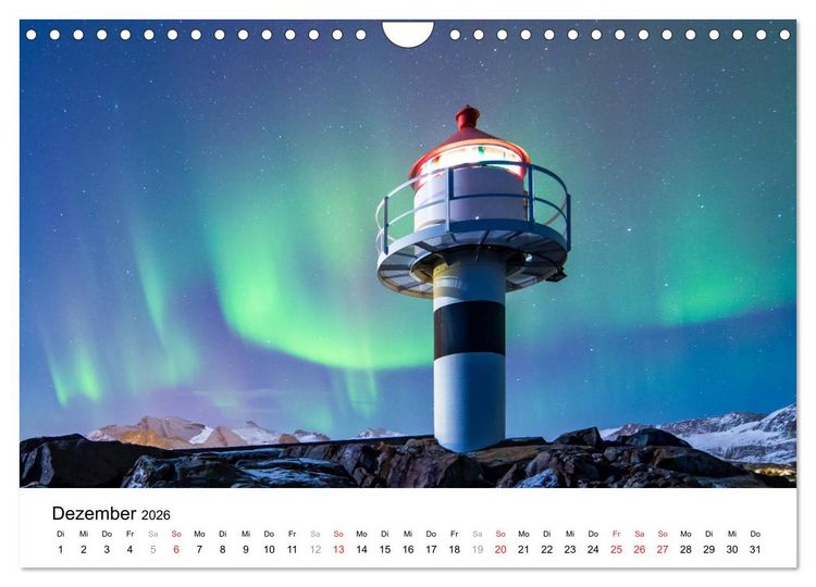 Produktbild: LEUCHTT&Uuml;RME - rund um den Globus (Wandkalender 2026 DIN A4 quer), CALVENDO Monatskalender