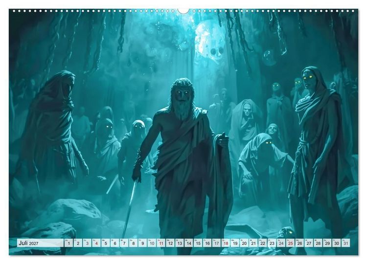 Produktbild: Odysseus Reise &ndash; Gefahren, Verlockungen, Schicksal (hochwertiger Premium Wandkalender 2027 DIN A2 quer), Kunstdruck in Hochglanz