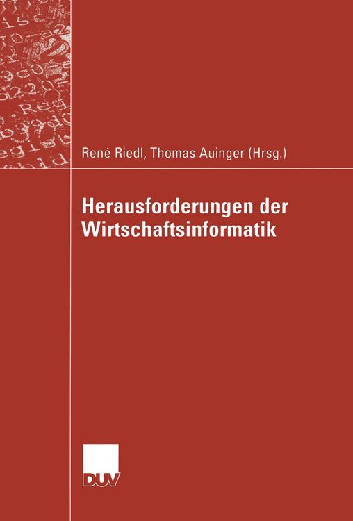 Produktbild: Herausforderungen der Wirtschaftsinformatik