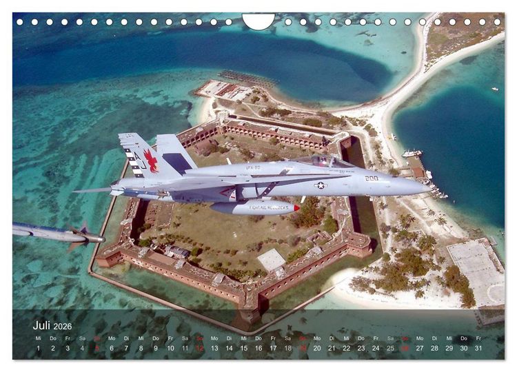Produktbild: Luftwaffe. Kampfflugzeuge der USA (Wandkalender 2026 DIN A4 quer), CALVENDO Monatskalender