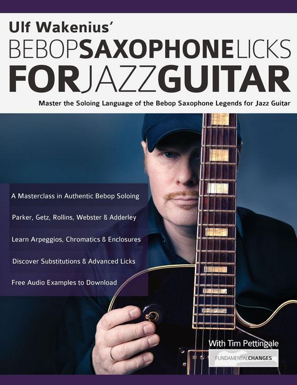Produktbild: Ulf Wakenius' Bebop Saxophone Licks for Jazz Guitar