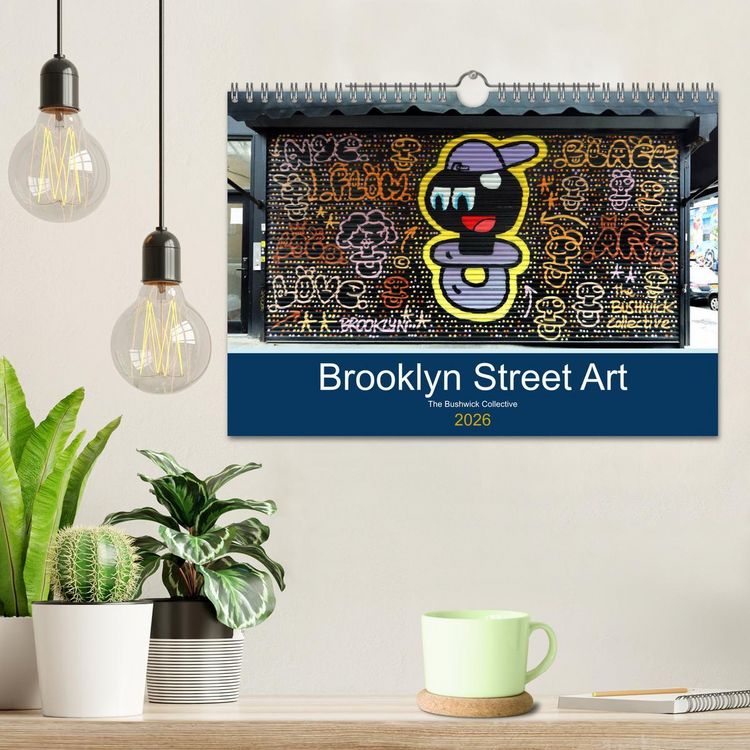 Produktbild: Brooklyn Street Art (Wandkalender 2026 DIN A4 quer), CALVENDO Monatskalender