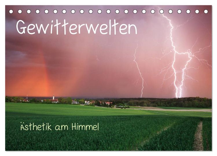 Produktbild: Gewitterwelten (Tischkalender 2026 DIN A5 quer), CALVENDO Monatskalender